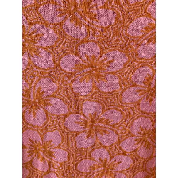 ASOS Pink & Orange Flower Power Hippie Go-Go inspired Knit Dress Sz 10 US EU42 - Picture 9 of 9